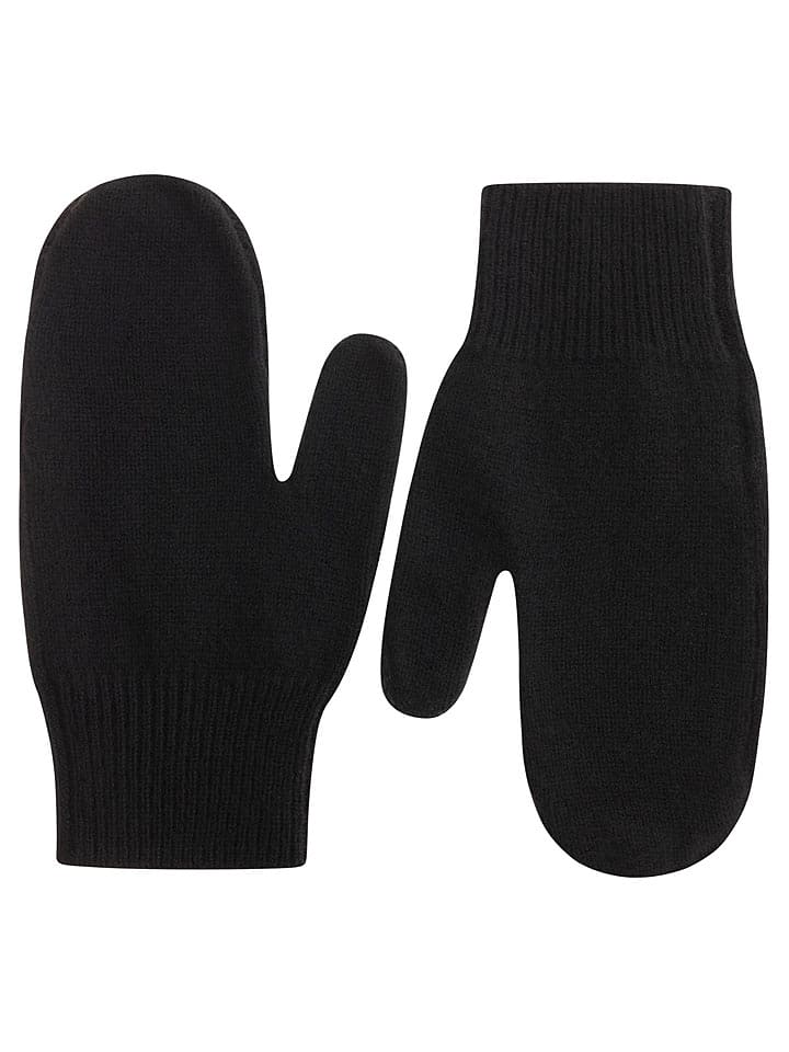 Zwillingsherz Kaszmirowe rękawiczki w kolorze czarnym rozmiar: onesize