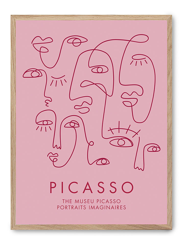 poster lab Druk artystyczny "Picasso portraits" w ramce rozmiar: 50x70 cm