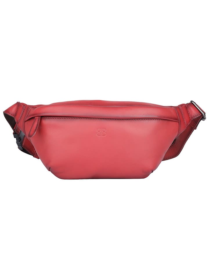 Bellicci Skórzana saszetka "Kenia" w kolorze czerwonym - 32 x 15 x 5 cm rozmiar: onesize