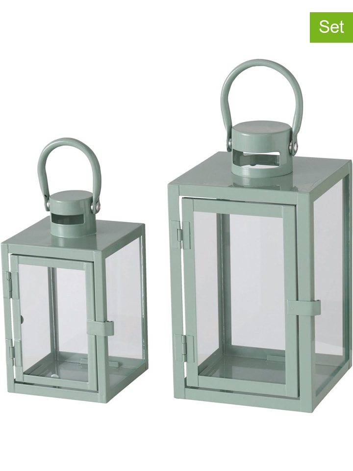 Boltze Lampiony (2 szt.) "Arana" w kolorze turkusowym rozmiar: onesize