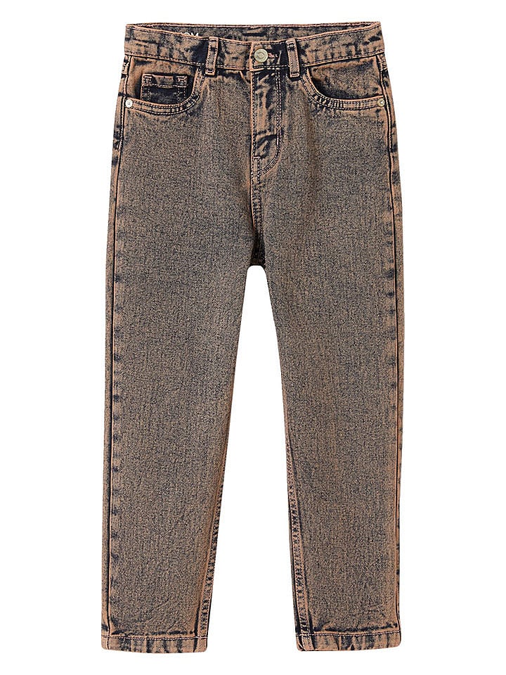 vertbaudet Dżinsy - Mom fit - w kolorze jasnoróżowym rozmiar: 128