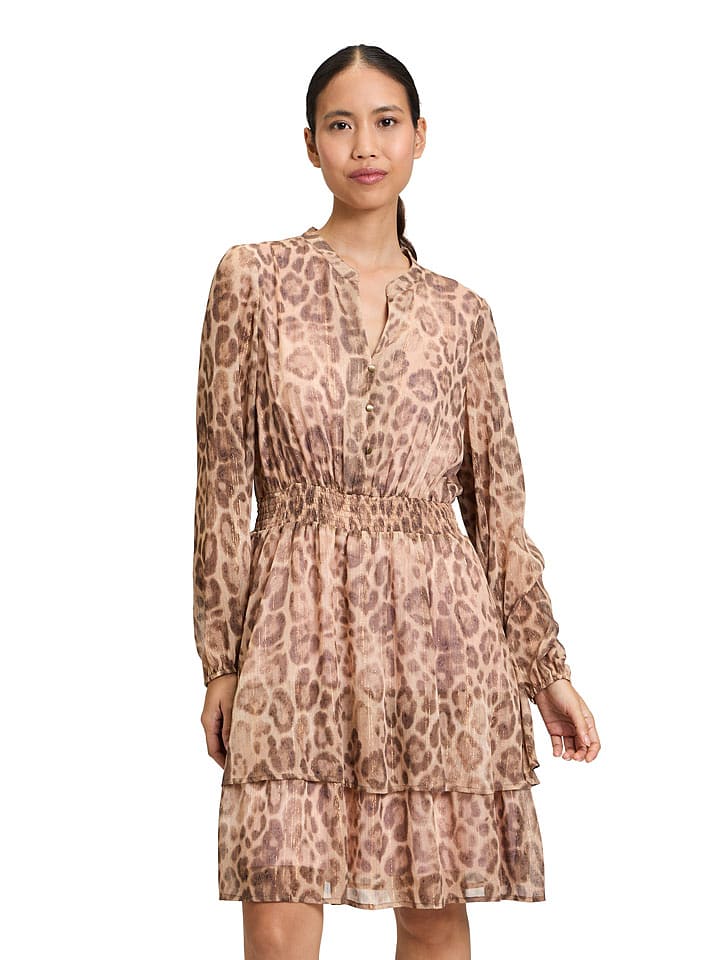 CARTOON Sukienka w kolorze beżowym rozmiar: 38