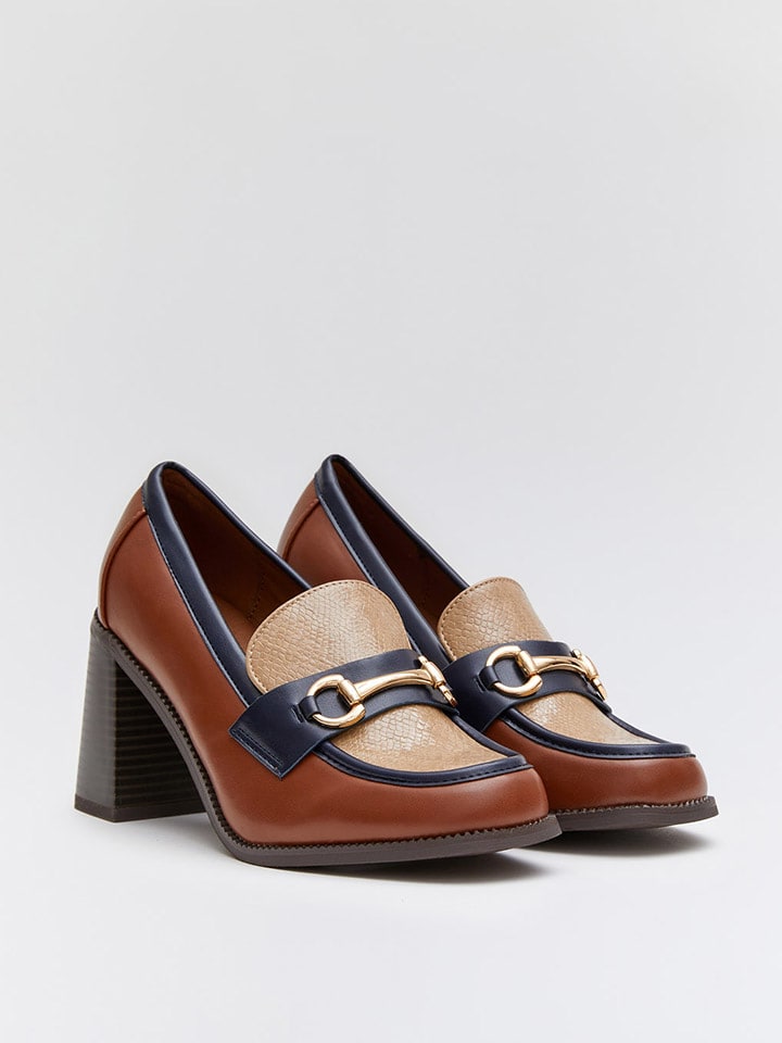 Bellucci Czółenka w kolorze granatowo-brązowym rozmiar: 41