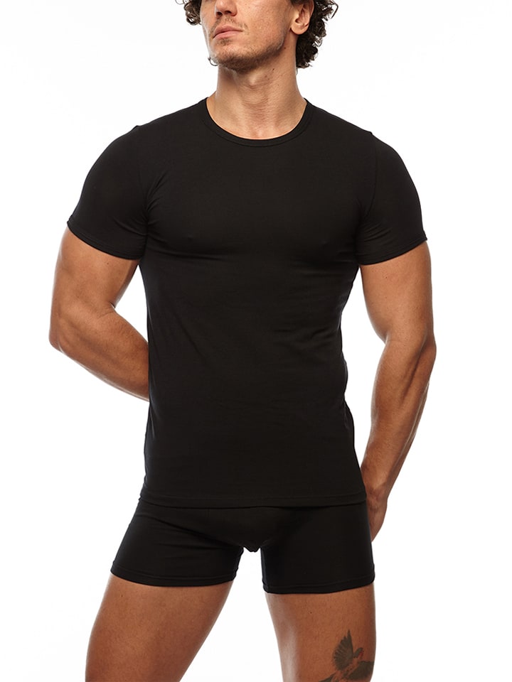 COTONELLA Koszulka w kolorze czarnym rozmiar: L