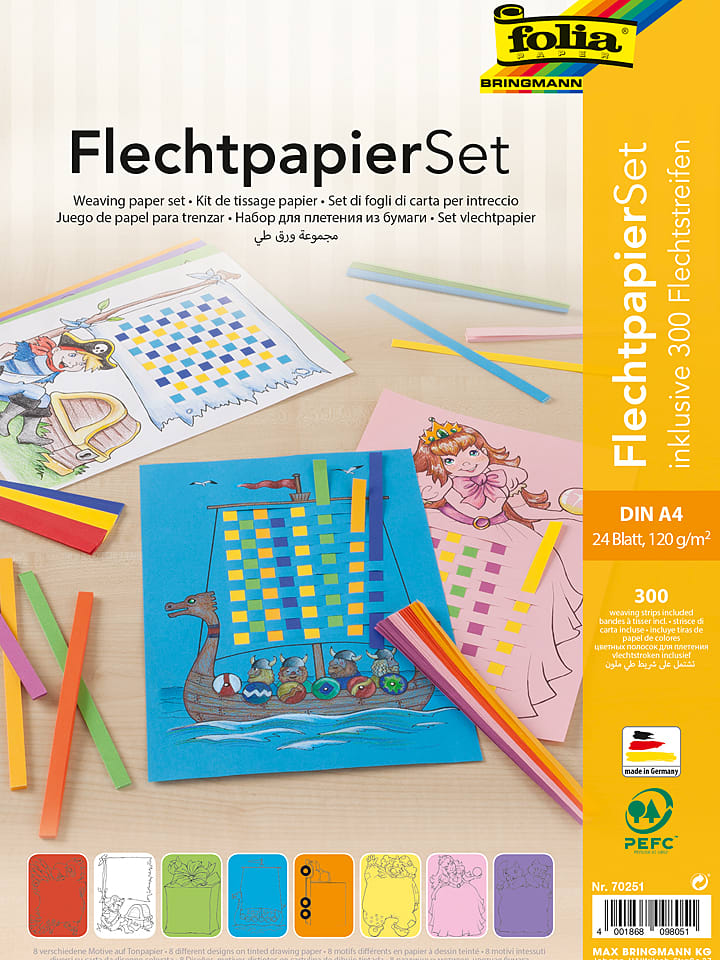 folia PAPER Papier-plecionka (24 szt.) ze wzorem - A4 rozmiar: onesize