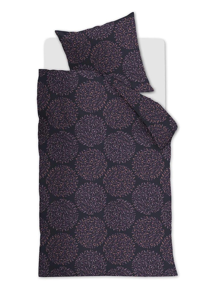 Beddinghouse Komplet pościeli satynowej "Elaine" w kolorze fioletowym rozmiar: 155x220 cm