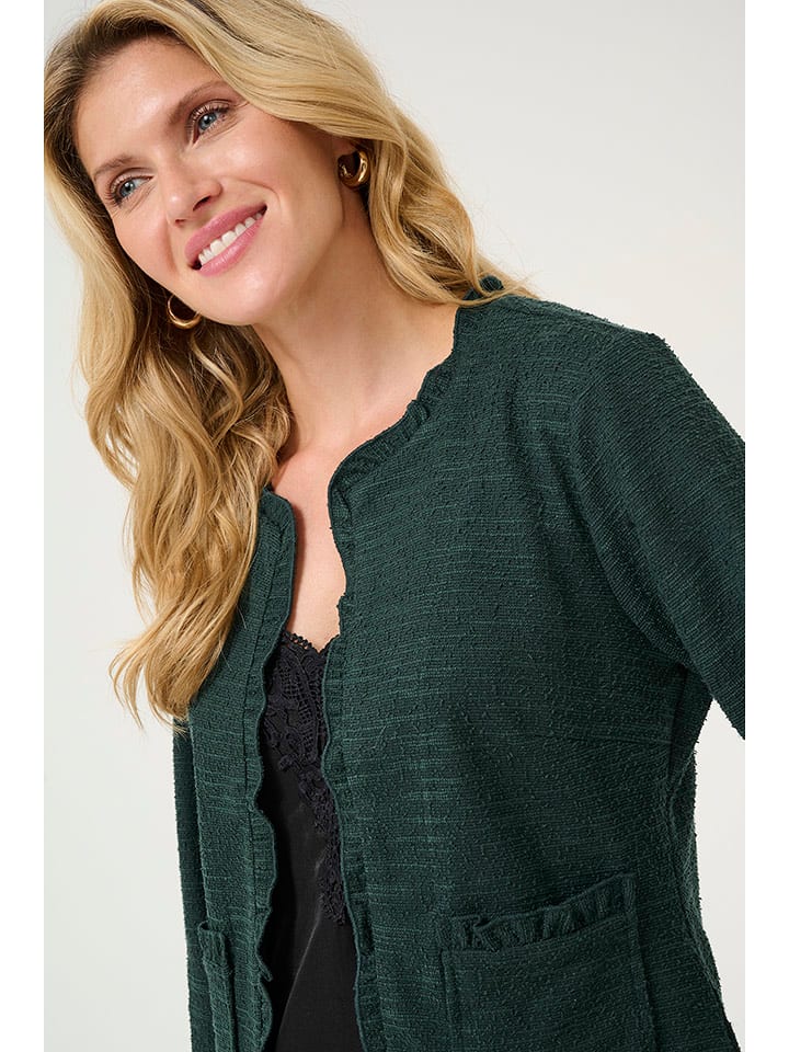 Cream Kardigan "Mellie" w kolorze ciemnozielonym rozmiar: L