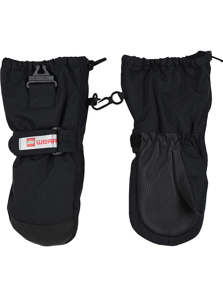 LEGO Rękawice narciarske "Aripo" w kolorze czarnym rozmiar: 98/104