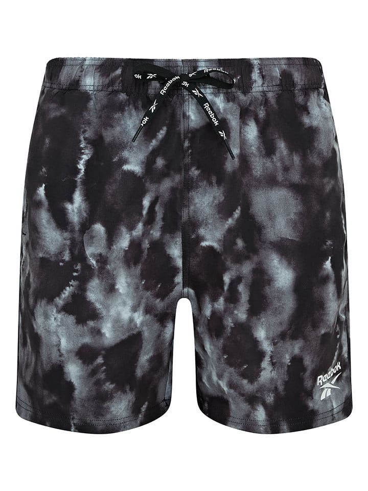 Reebok Szorty kąpielowe "Milan" w kolorze czarno-szarym rozmiar: XL