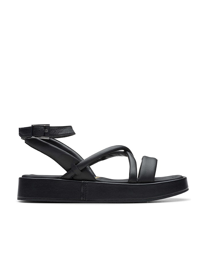 Clarks Skórzane sandały "Alda Cross" w kolorze czarnym rozmiar: 38