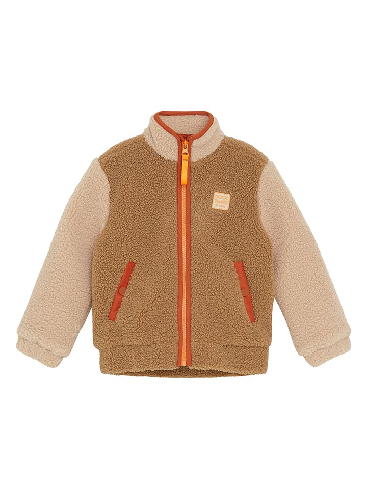 Noppies Kurtka polarowa w kolorze jasnobrązowo-beżowym rozmiar: 98