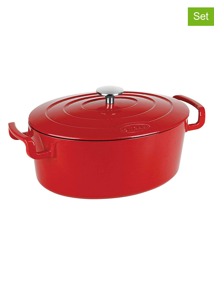 Sitram 2-częściowy zestaw "Sitrabella" w kolorze czerwonym - 6,5 l rozmiar: onesize