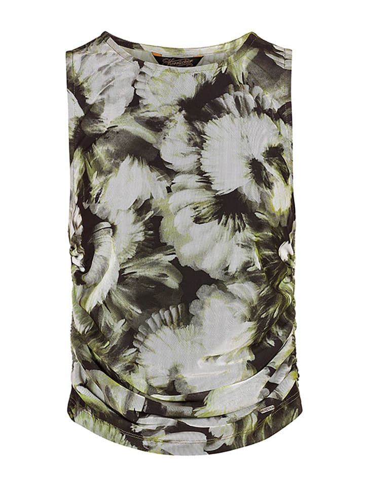 Herrlicher Top w kolorze czarno-zielonym rozmiar: XS