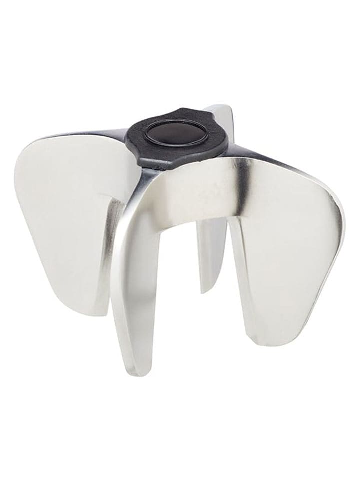 BarCraft Korkociąg w kolorze srebrnym - wys. 4 x Ø 7 cm rozmiar: onesize