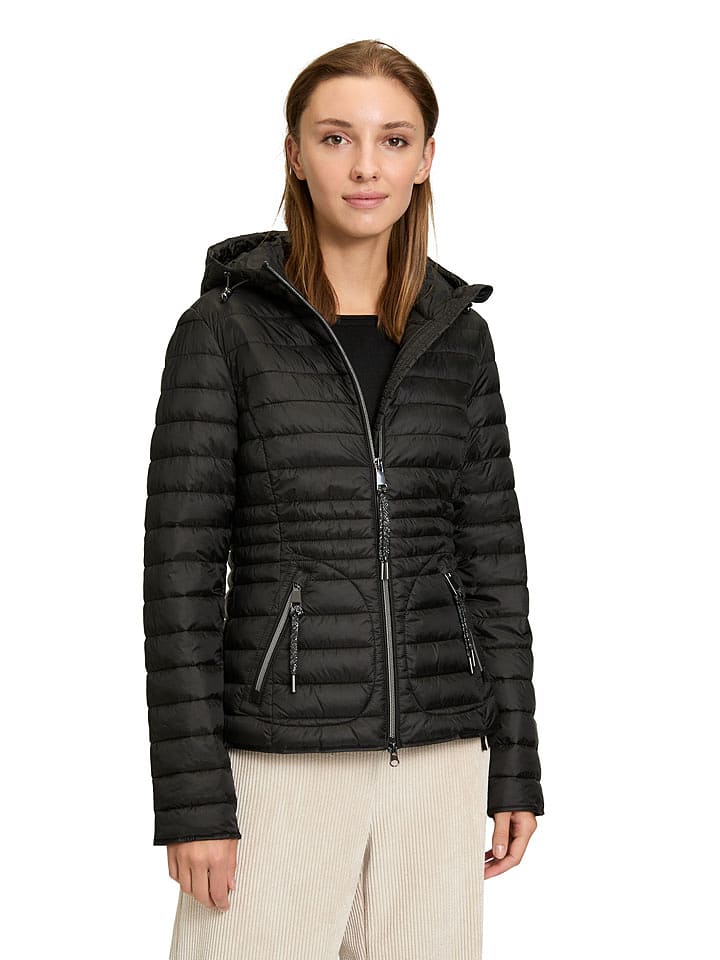 CARTOON Kurtka pikowana w kolorze czarnym rozmiar: 42