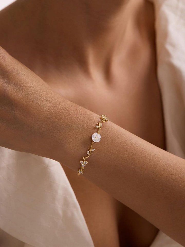 Lodie Silver Pozłacana bransoletka z elementami ozdobnymi rozmiar: onesize