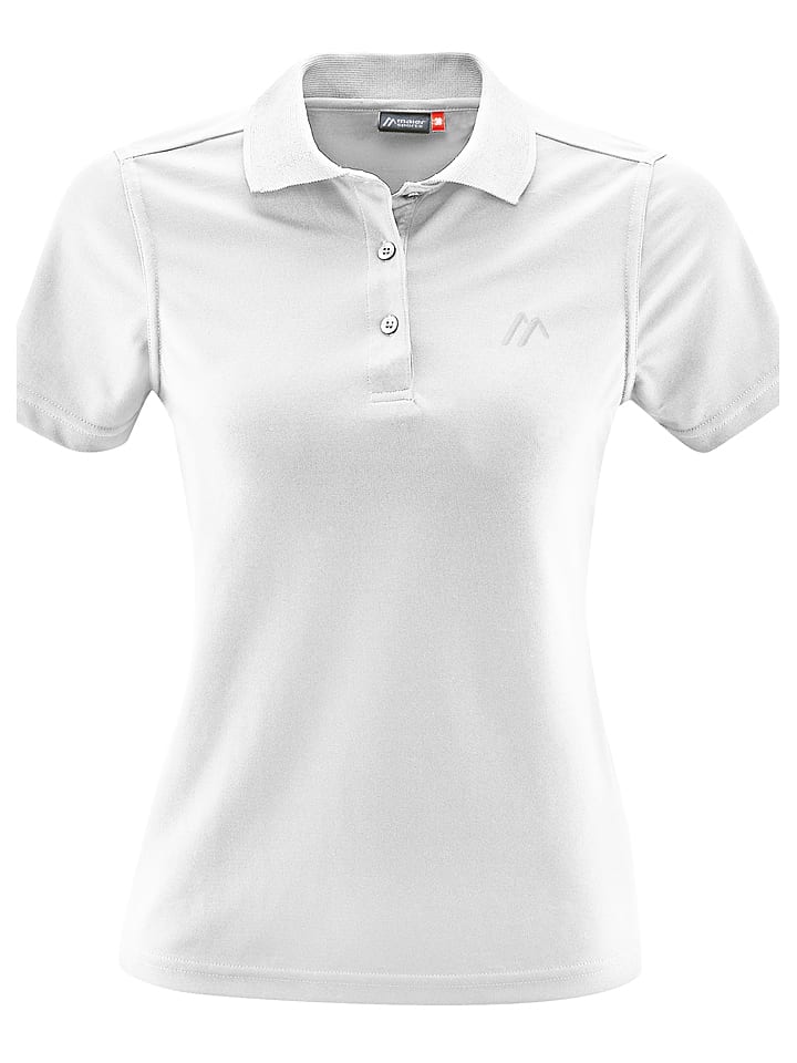 Maier Sports Funkcyjna koszulka polo w kolorze białym rozmiar: 44