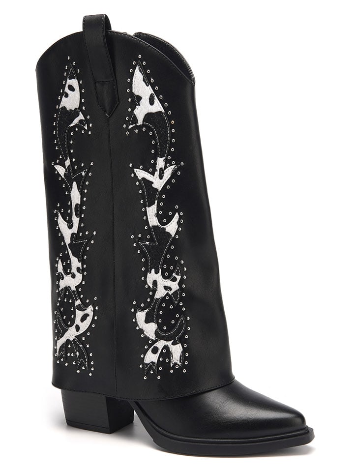 C'M Kozaki w kolorze biało-czarnym rozmiar: 37