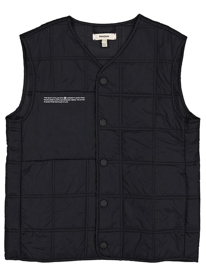 Pangaia Kamizelka pikowana "FLWRDWN" w kolorze czarnym rozmiar: 98/104