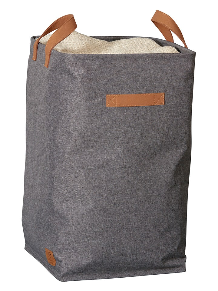 STORE IT Kosz w kolorze szarym na pranie - wys. 58 x Ø 35 cm rozmiar: onesize