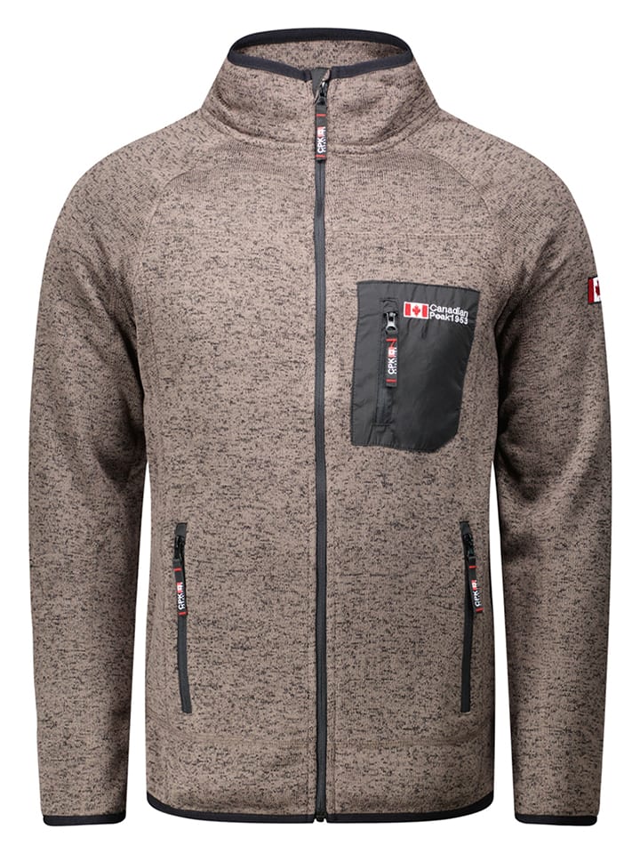 Canadian Peak Kurtka polarowa "Titleak" w kolorze beżowym rozmiar: 3XL