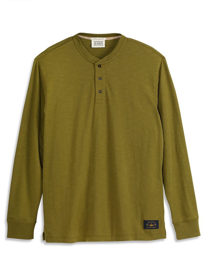 Scotch & Soda Koszulka w kolorze khaki rozmiar: M
