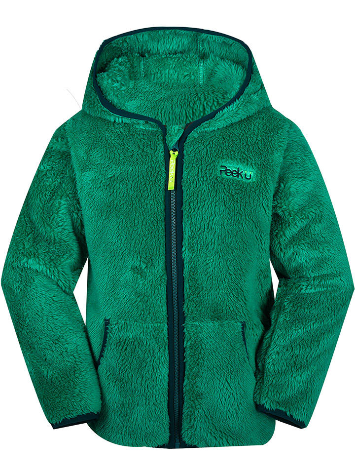 Peek U Kurtka polarowa "Fox" w kolorze zielonym rozmiar: 98