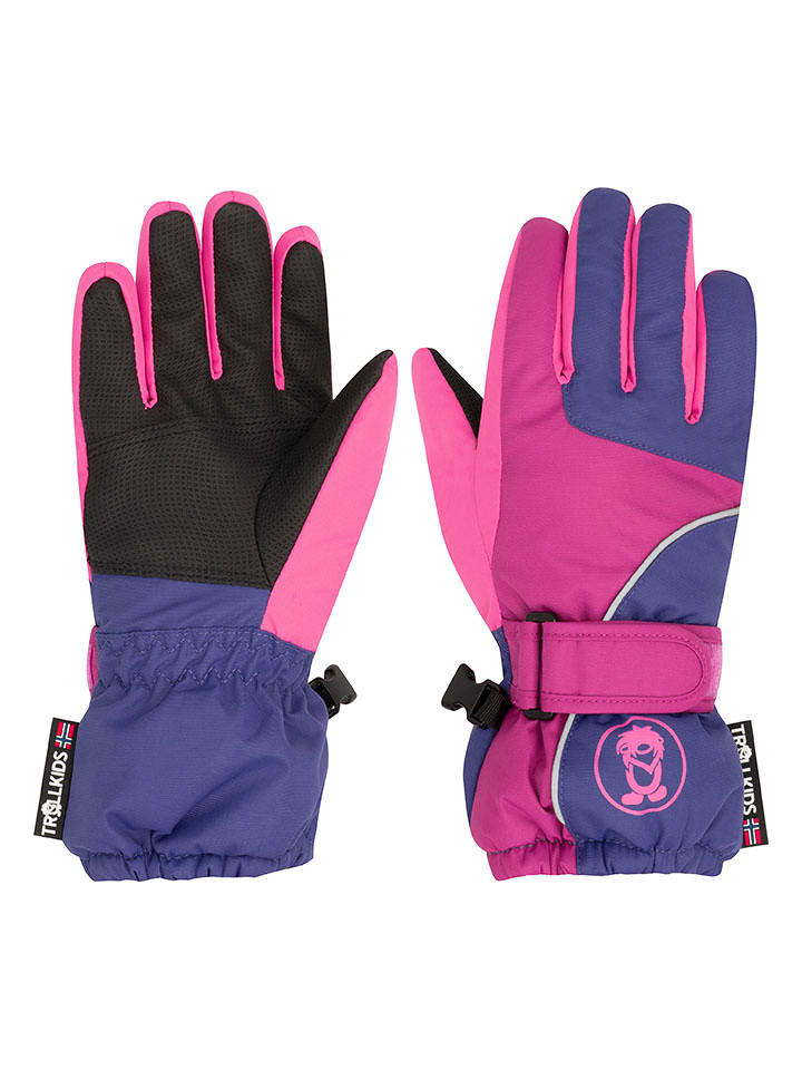 Trollkids Rękawiczki funkcyjne "Troll" w kolorze różowo-fioletowym rozmiar: 4,5