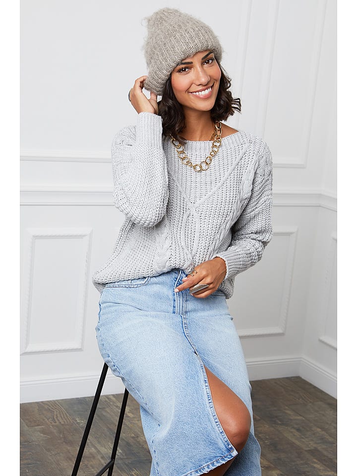 L'armoire de Suzette Sweter w kolorze szarym rozmiar: 34/36