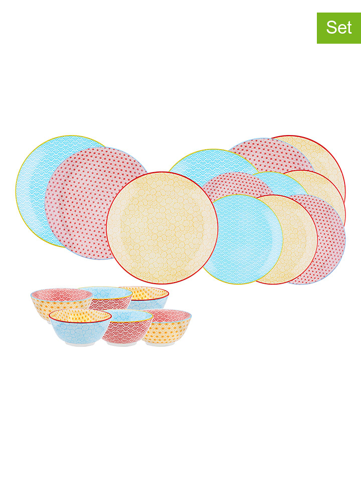 Björn 18-częściowy zestaw "Color" w kolorze czerwono-żółto-błękitnym rozmiar: onesize