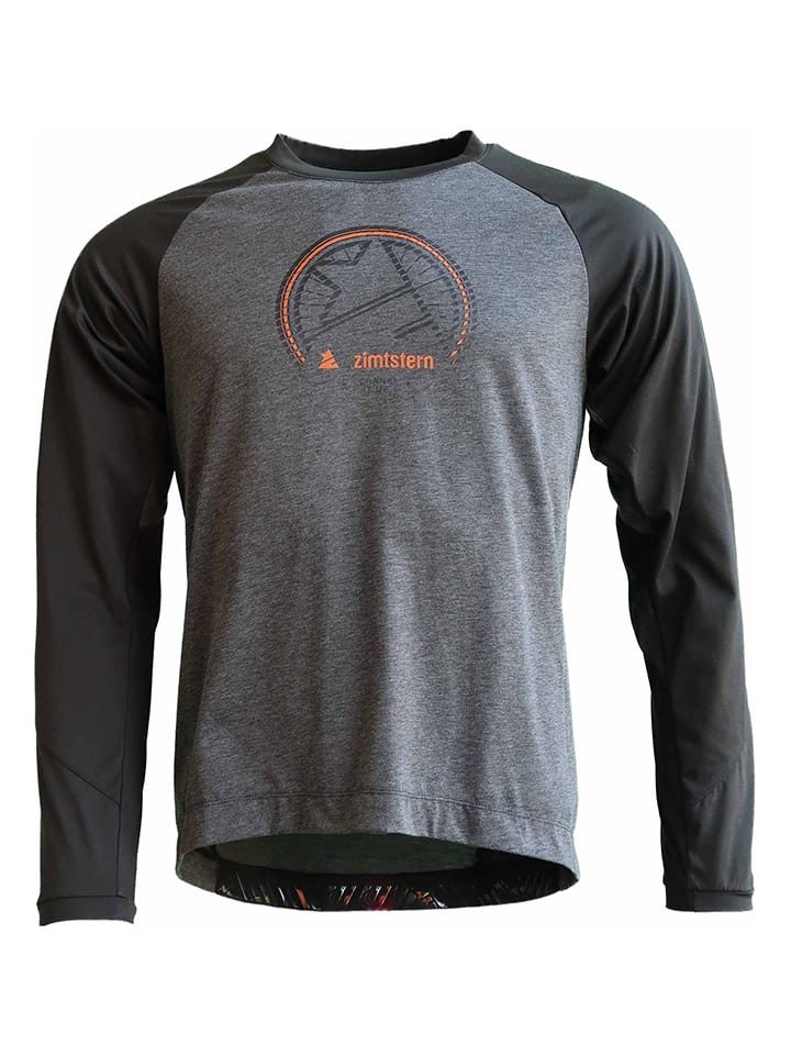 Zimtstern Koszulka kolarska "Pure Flowz" w kolorze szaro-antracytowym rozmiar: S