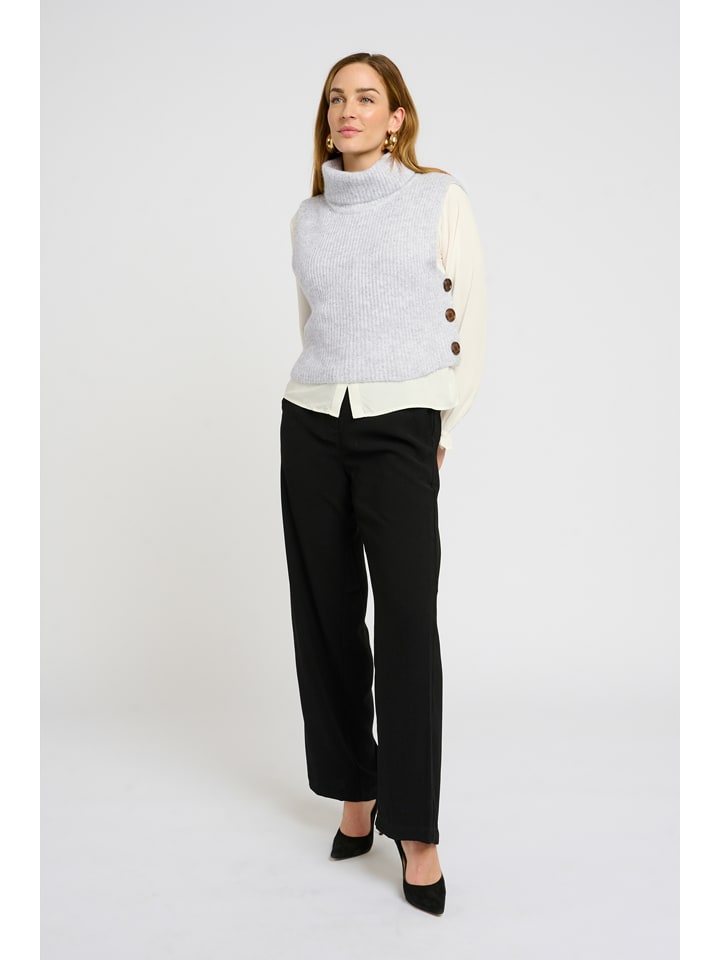 Kaffe Bezrękawnik w kolorze jasnoszarym rozmiar: M/L