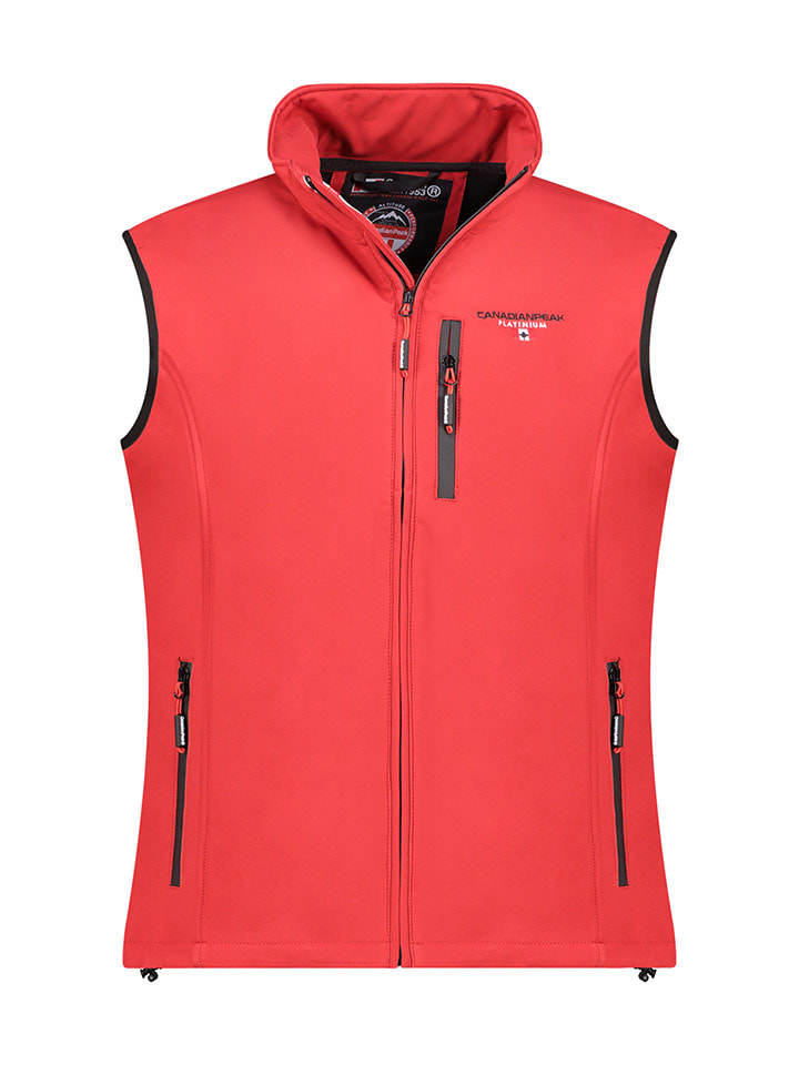 Canadian Peak Kamizelka softshellowa "Vakiteak" w kolorze czerwonym rozmiar: M