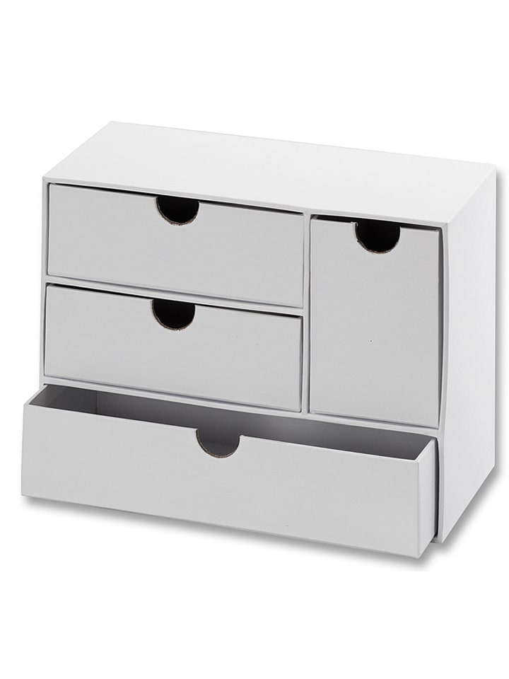 folia PAPER Szkatułka w kolorze białym - 21 x 16 x 9,6 cm rozmiar: onesize