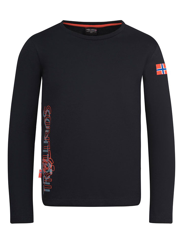 Trollkids Koszulka "Stavanger" w kolorze czarnym rozmiar: 104