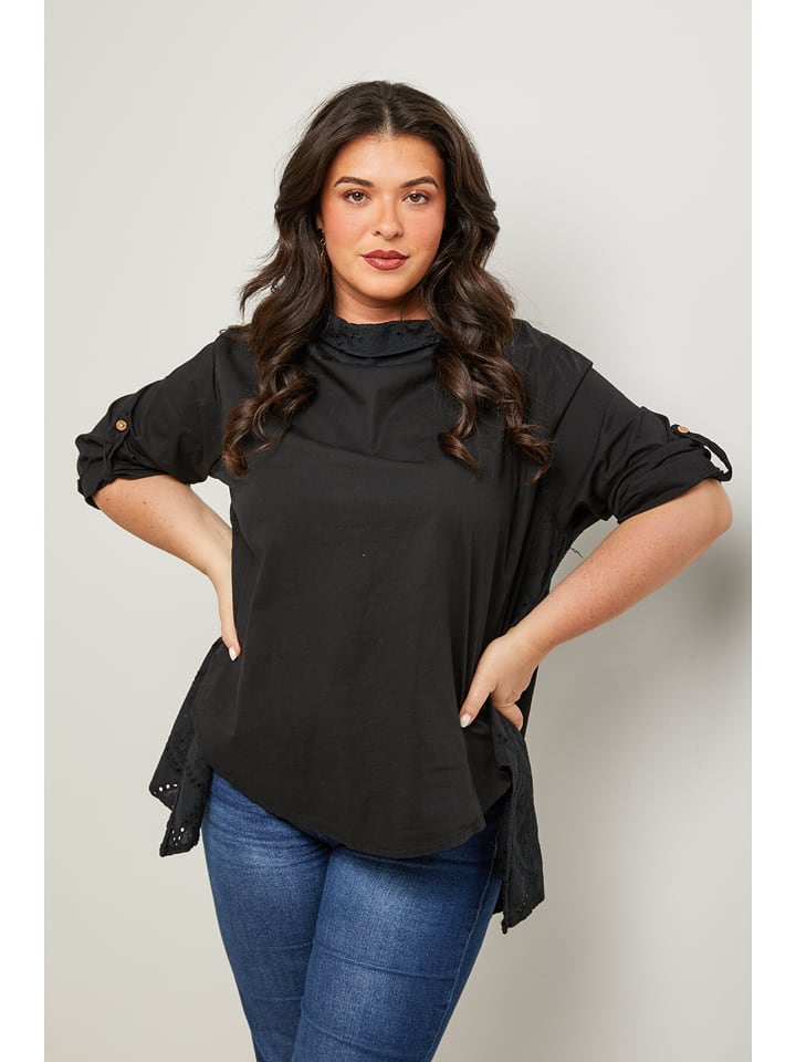 Curvy Lady Bluzka w kolorze czarnym rozmiar: 40/42