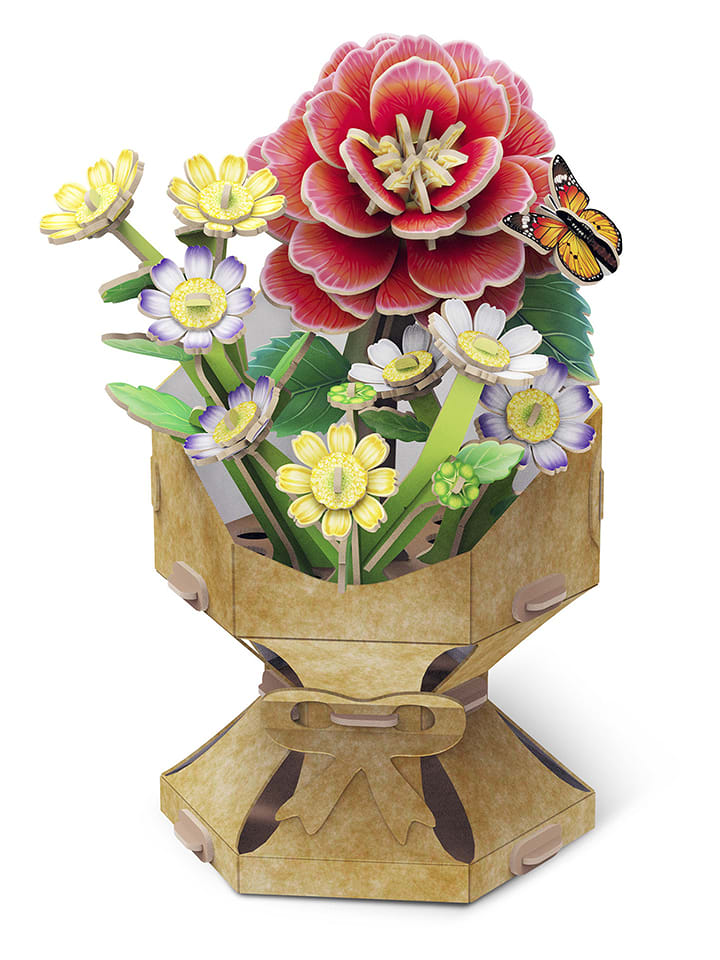 MGM 109-częściowe puzzle 3D "Flower bouquet - Camellia" - 8+ rozmiar: onesize