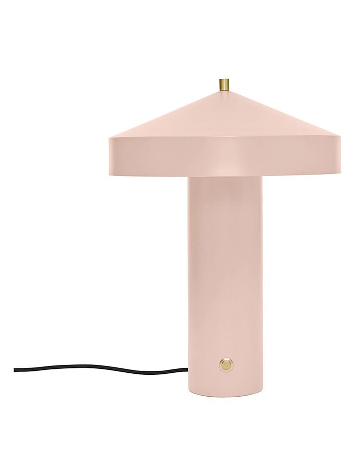 OYOY living design Lampa stołowa "Hatto" w kolorze jasnoróżowym - wys. 30 x Ø 41 cm rozmiar: onesize