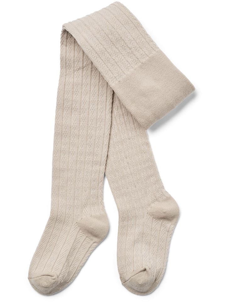 Wheat Wełniane rajstopy w kolorze kremowym rozmiar: 98/104