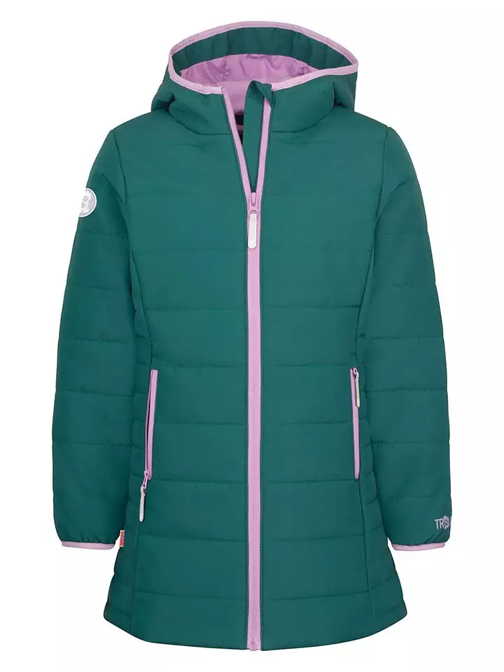 Trollkids Płaszcz zimowy "Stavanger" w kolorze morskim rozmiar: 104