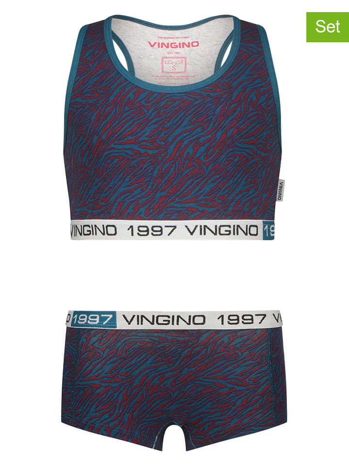 Vingino 2-częściowy zestaw bielizny w kolorze granatowym rozmiar: 122/128