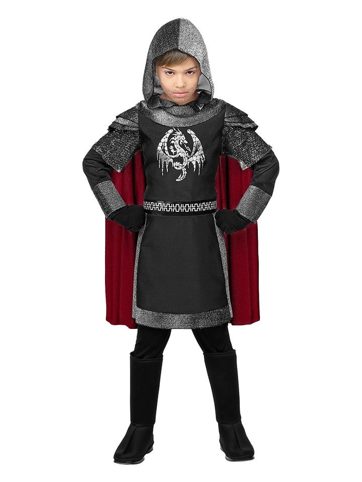 Carnival Party Kostium "Dunkler Ritter" w kolorze czerwono-czarnym rozmiar: 128