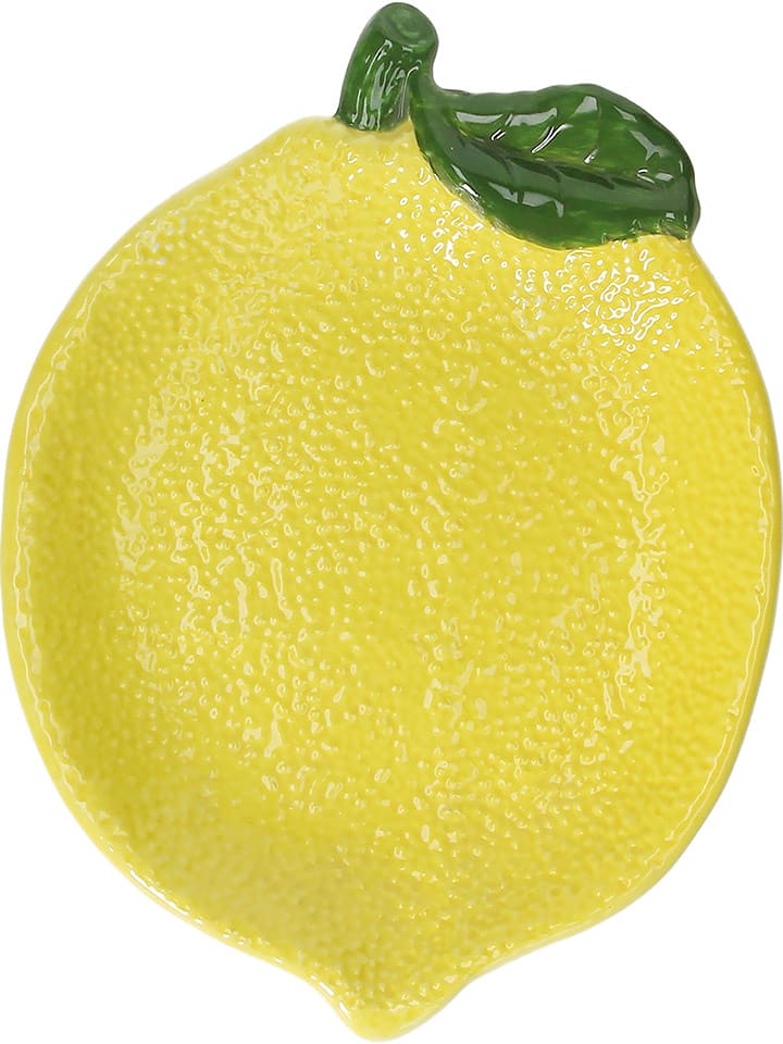 Tognana Półmisek "Lemon Garden" w kolorze żółtym do serwowania - 21 x 16 cm rozmiar: onesize