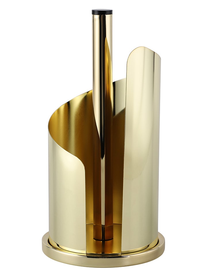 Echtwerk Stojak w kolorze złotym na papier kuchenny - wys. 33 x Ø 15,5 cm rozmiar: onesize