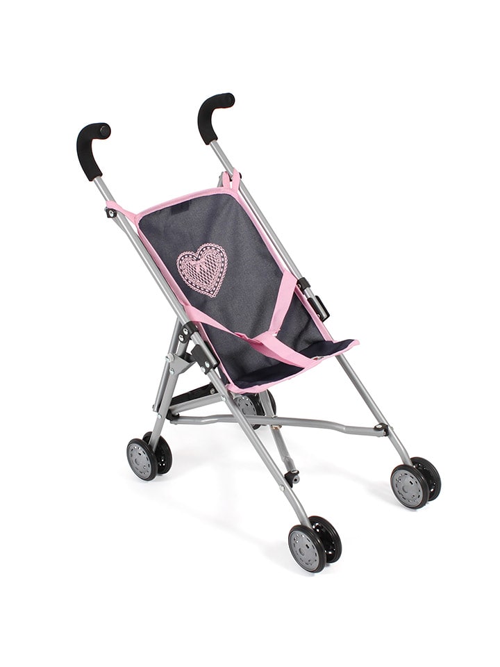 Bayer CHIC 2000 Spacerówka "Roma" w kolorze szaro-jasnoróżowym dla lalek - 3+ rozmiar: onesize