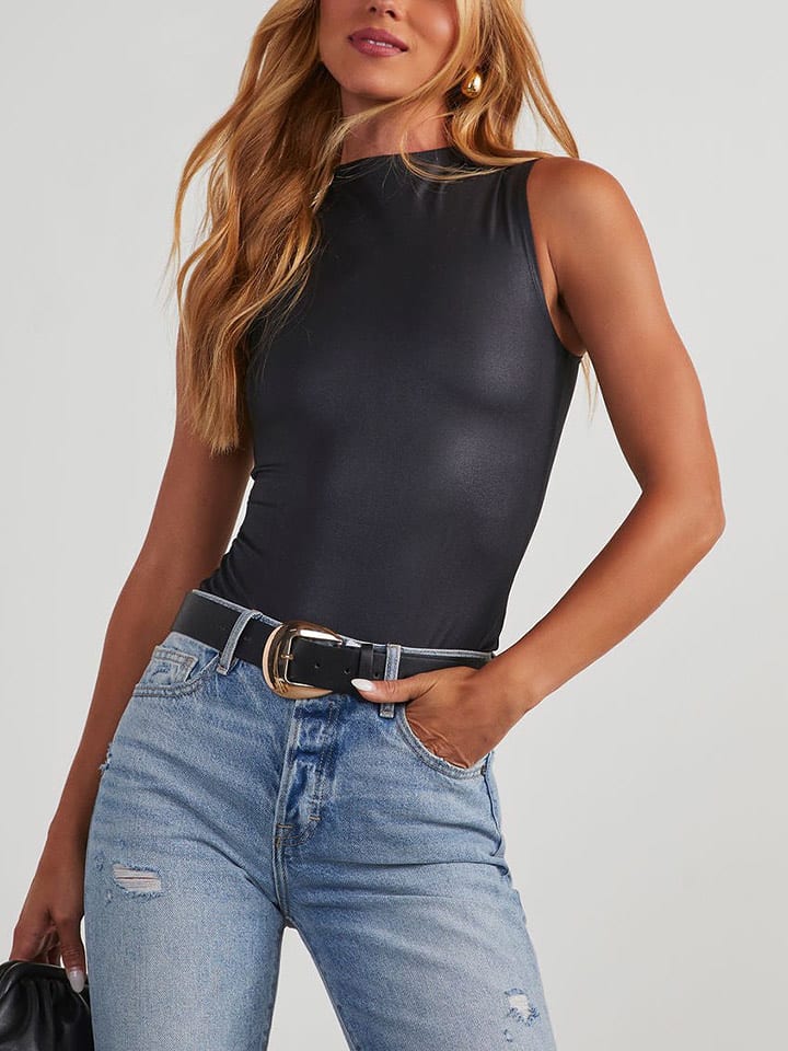 Milan Kiss Top w kolorze czarnym rozmiar: M