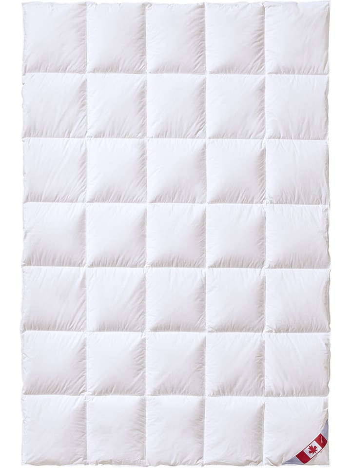 Sanders-Kauffmann Jesienna kołdra puchowa "Canada" w kolorze białym - 220 x 155 cm rozmiar: onesize