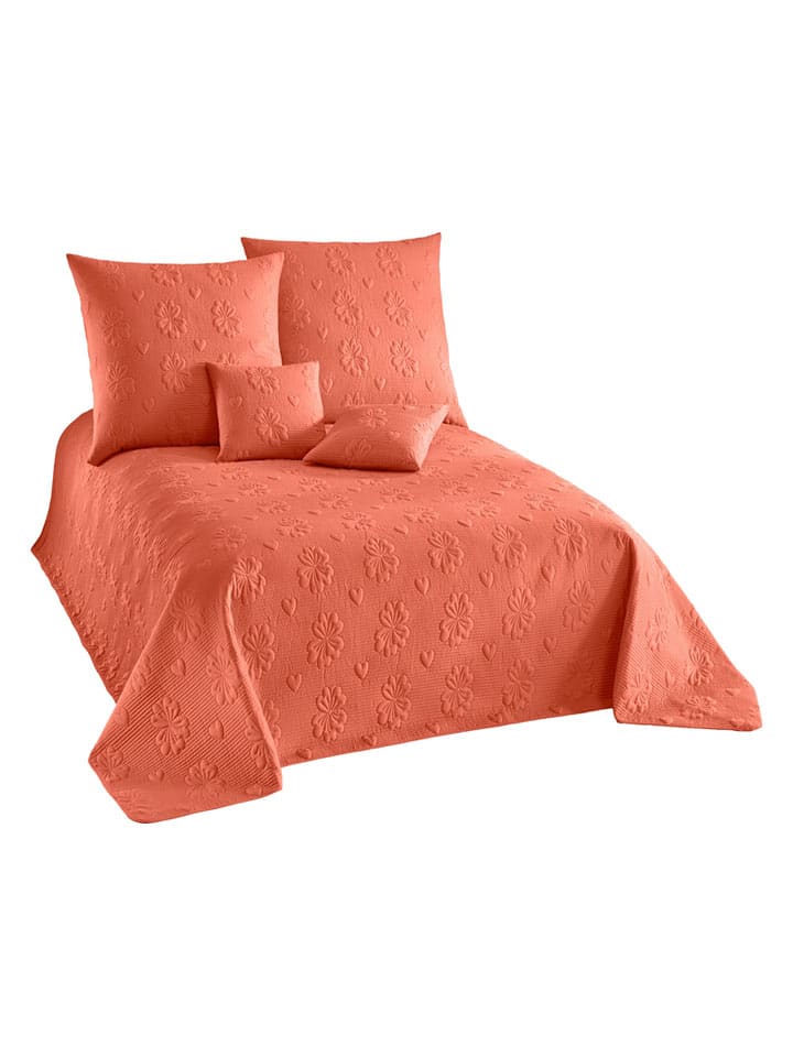 heine home Narzuta w kolorze pomarańczowym rozmiar: 240x250 cm