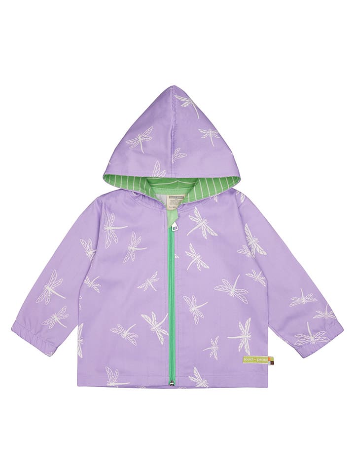loud + proud Kurtka w kolorze fioletowo-biało-zielonym rozmiar: 74/80
