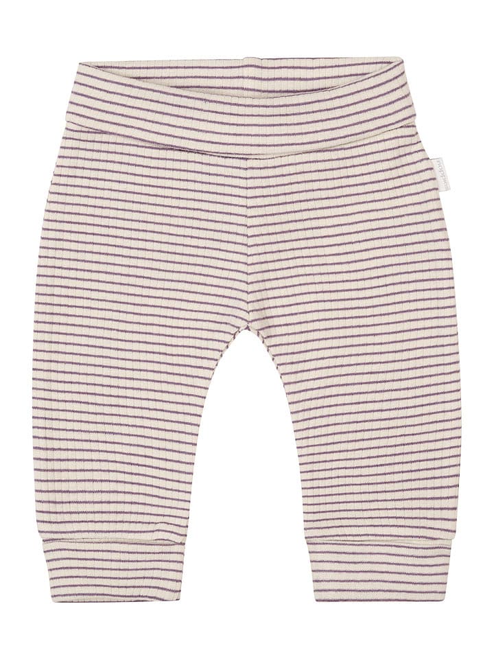 Noppies Spodnie "Gonesse" w kolorze kremowo-fioletowym rozmiar: 56